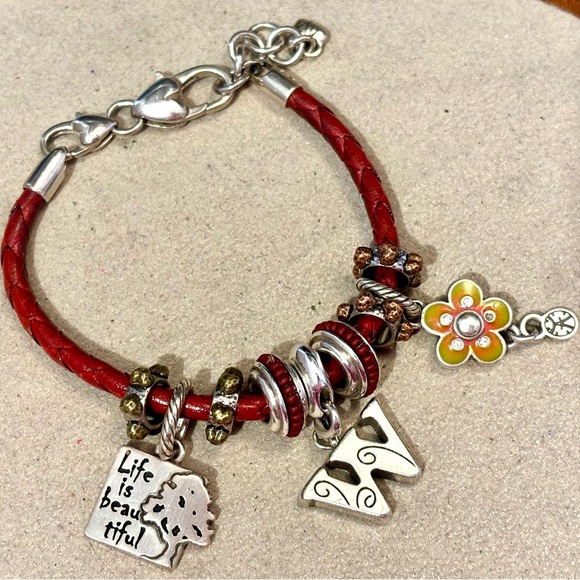 Two 🆕 Brighton Mini Hearts Art & Soul spacers Thin Antique silver, gold Retired - Picture 4 of 5